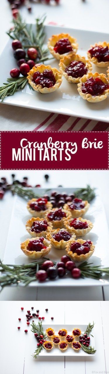 Cranberry Brie Mini Tarts