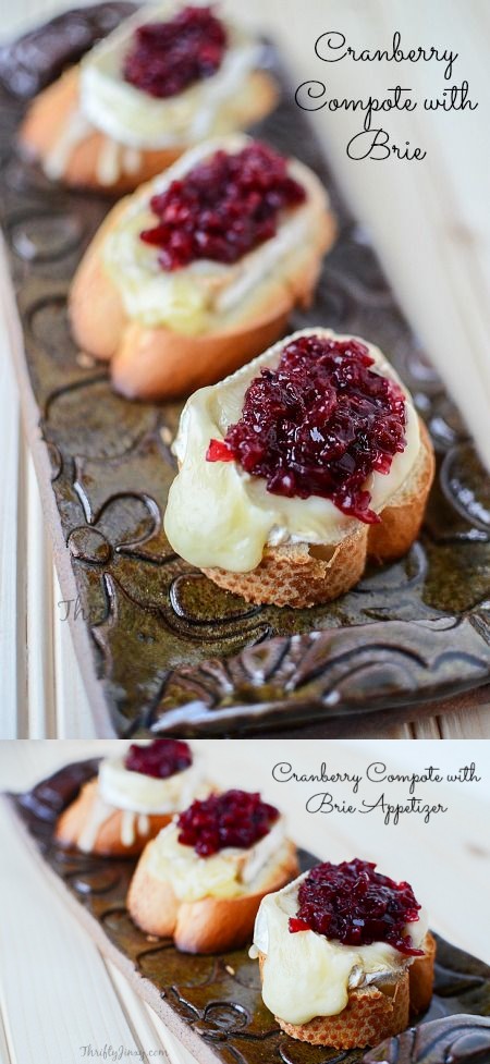 Cranberry Compote with Brie Appetizer