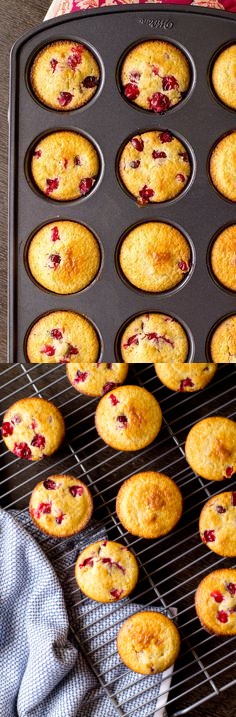 Cranberry Corn Muffins