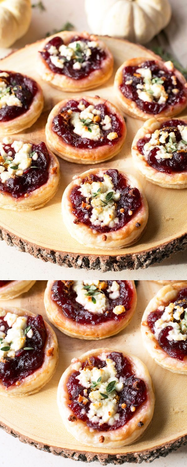 Cranberry Goat Cheese Tarts