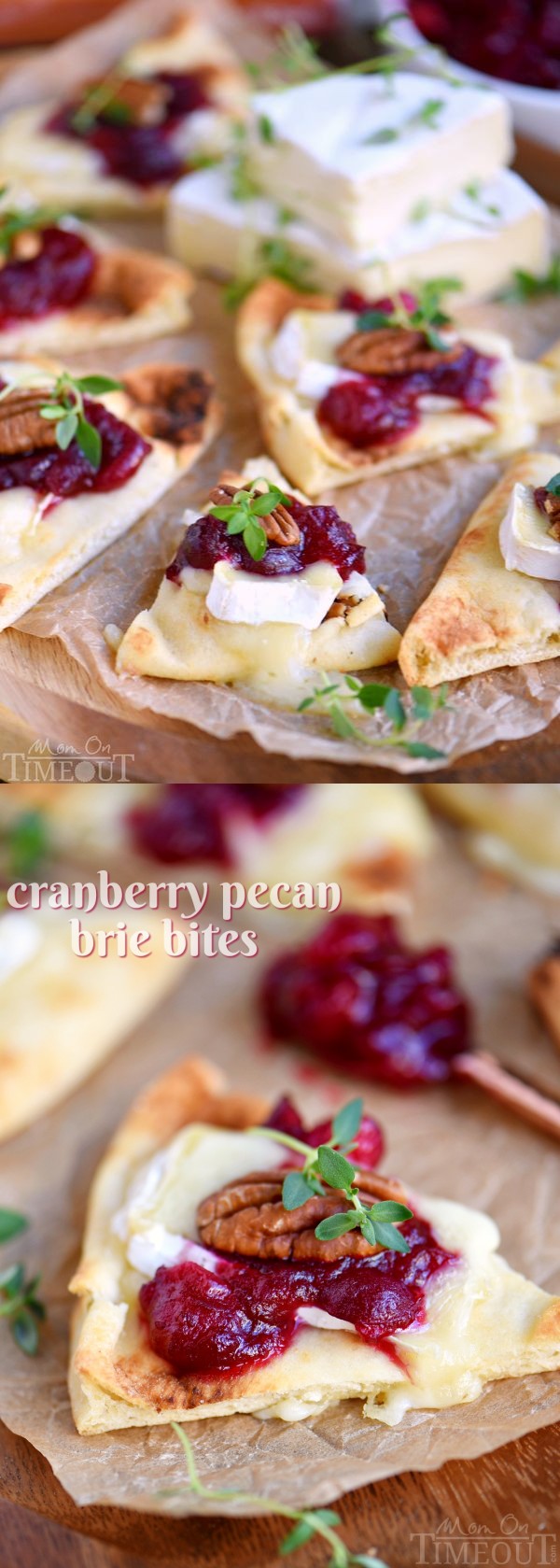 Cranberry Pecan Brie Bites