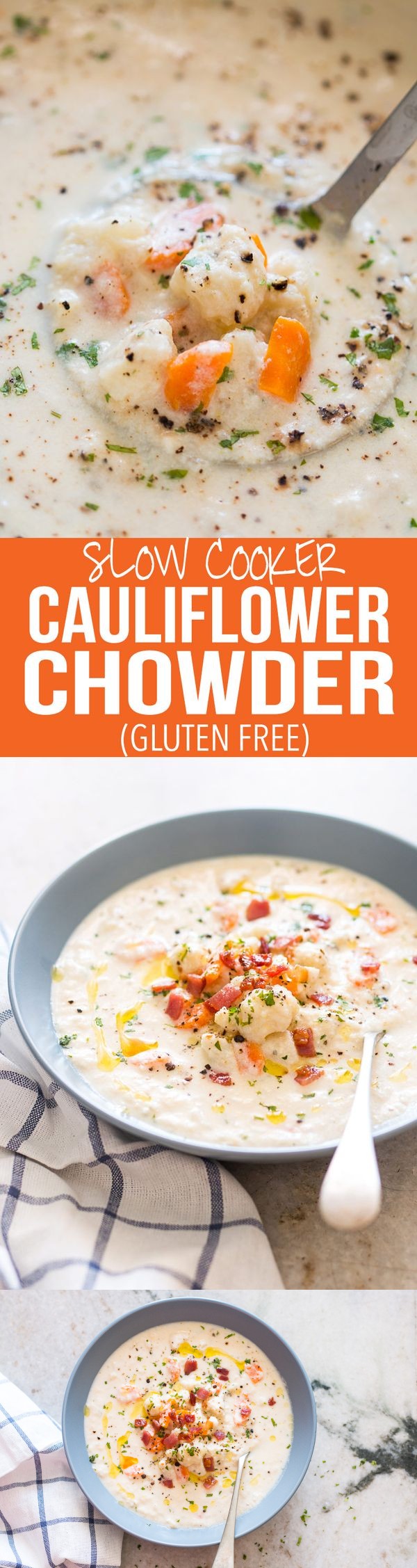 Creamy Cauliflower Chowder (30 minute and Gluten Free