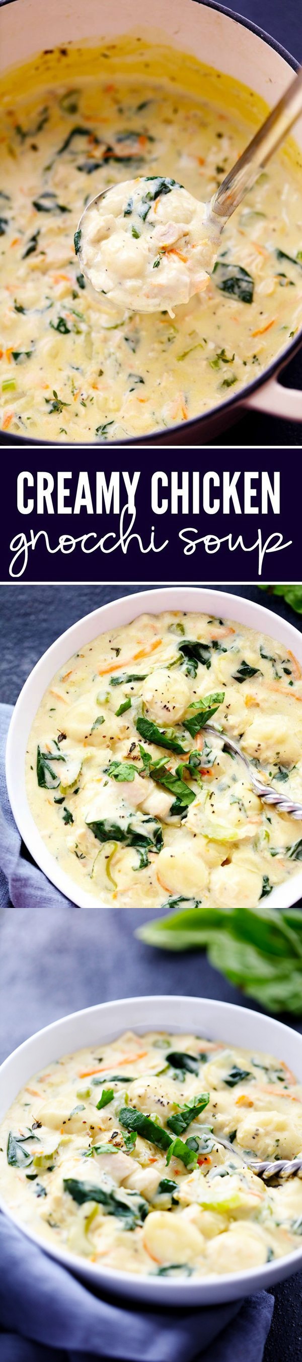 Creamy Chicken Gnocchi Soup (Olive Garden Copycat