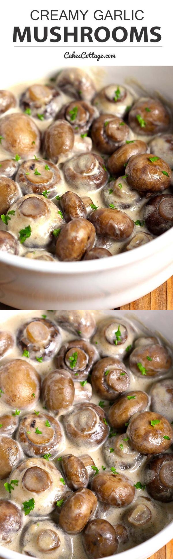 Creamy Garlic Mushrooms