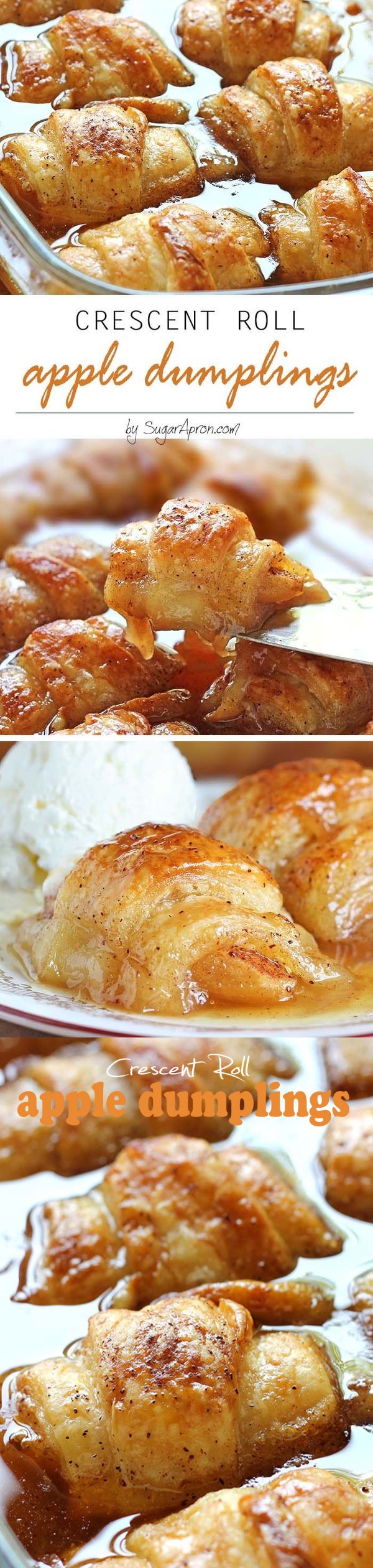 Crescent Roll Apple Dumplings