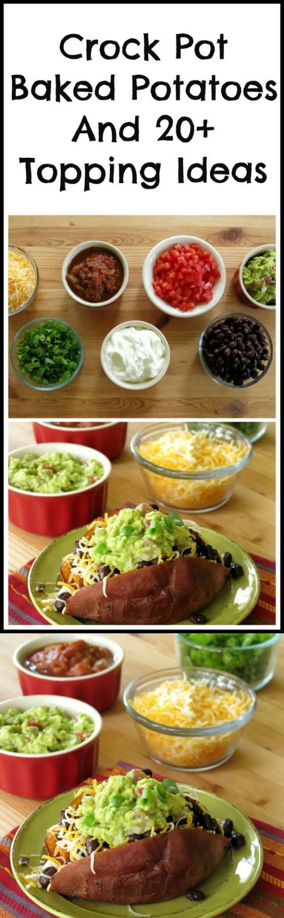 Crock Pot Baked Potatoes or Sweet Potatoes