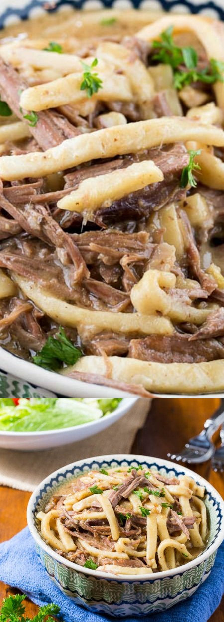 Crock Pot Beef and Noodles