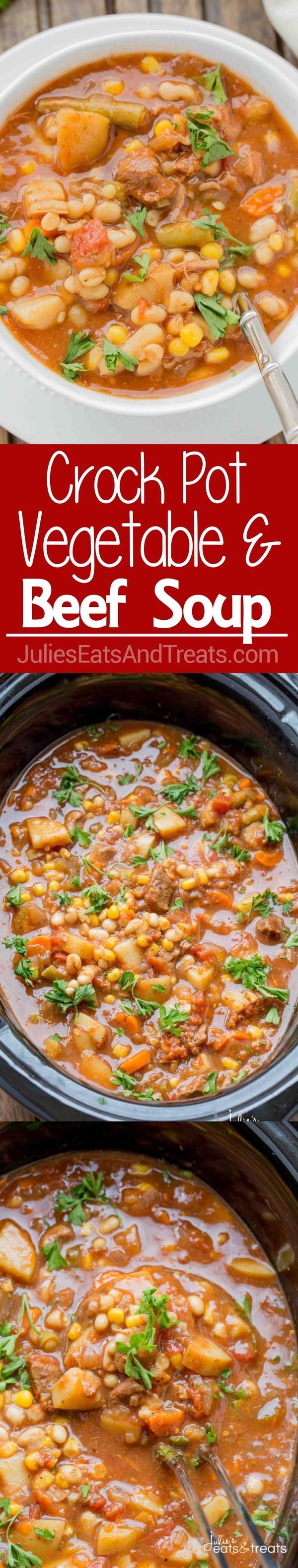 Crock Pot Beef and Vegetable Soup