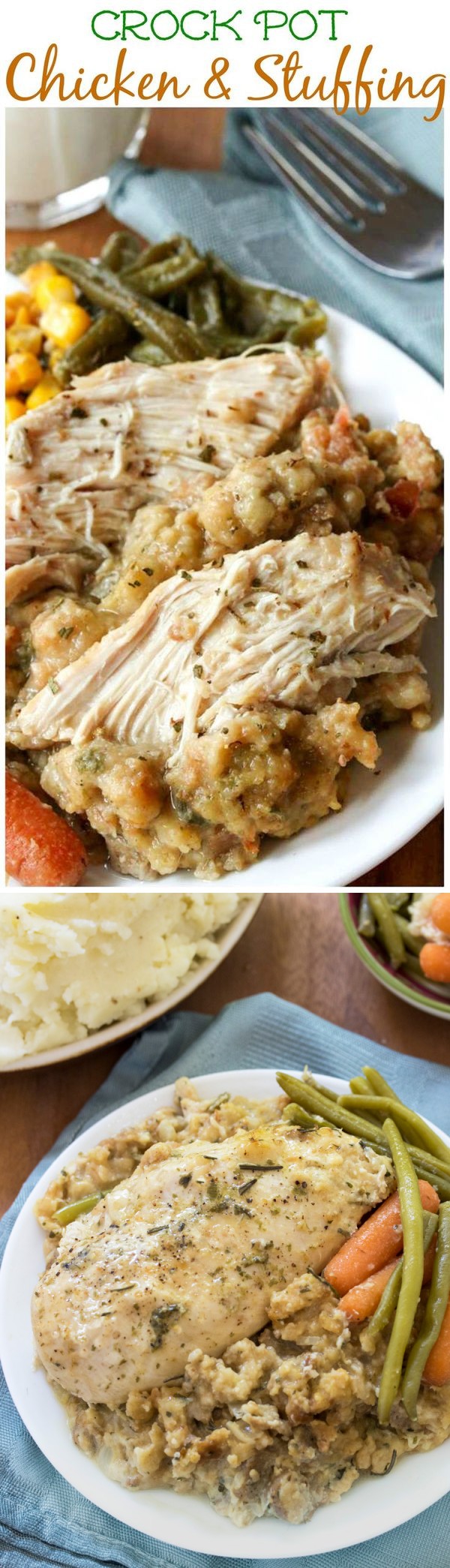 Crock Pot Chicken and Stuffing