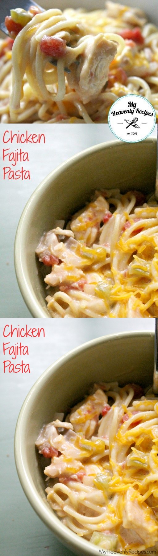 Crock Pot Chicken Fajita Pasta