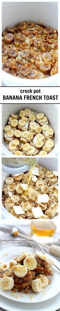 Crock Pot Creamy Banana French Toast