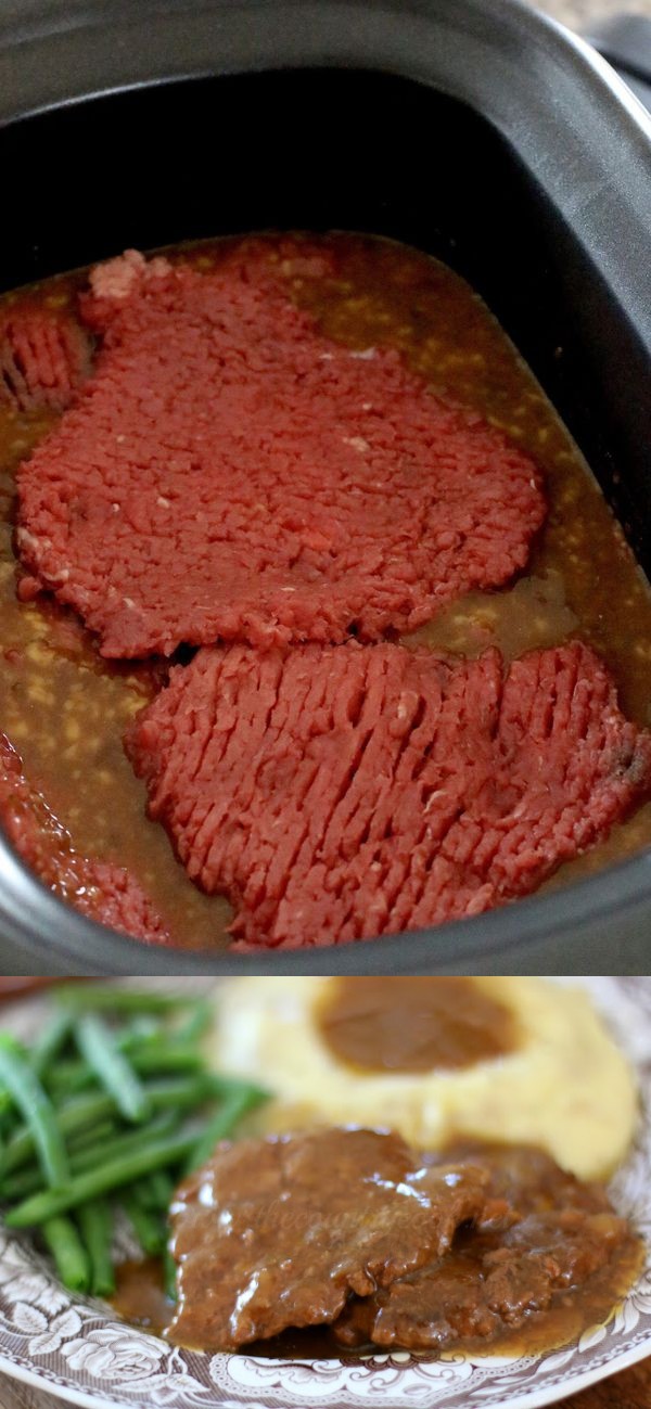 Crock Pot Cubed Steak with Gravy