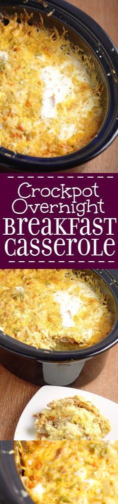 Crockpot Overnight Breakfast Casserole