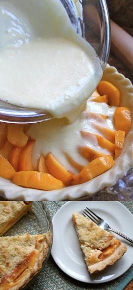 Custard Peach Pie