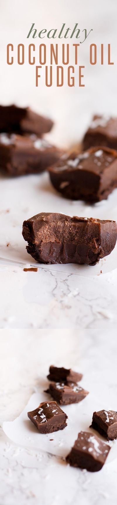 Dark Chocolate Coconut Oil Fudge