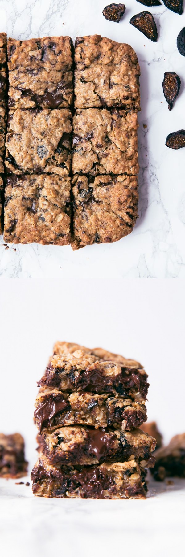 Dark Chocolate Fig Oatmeal Bars