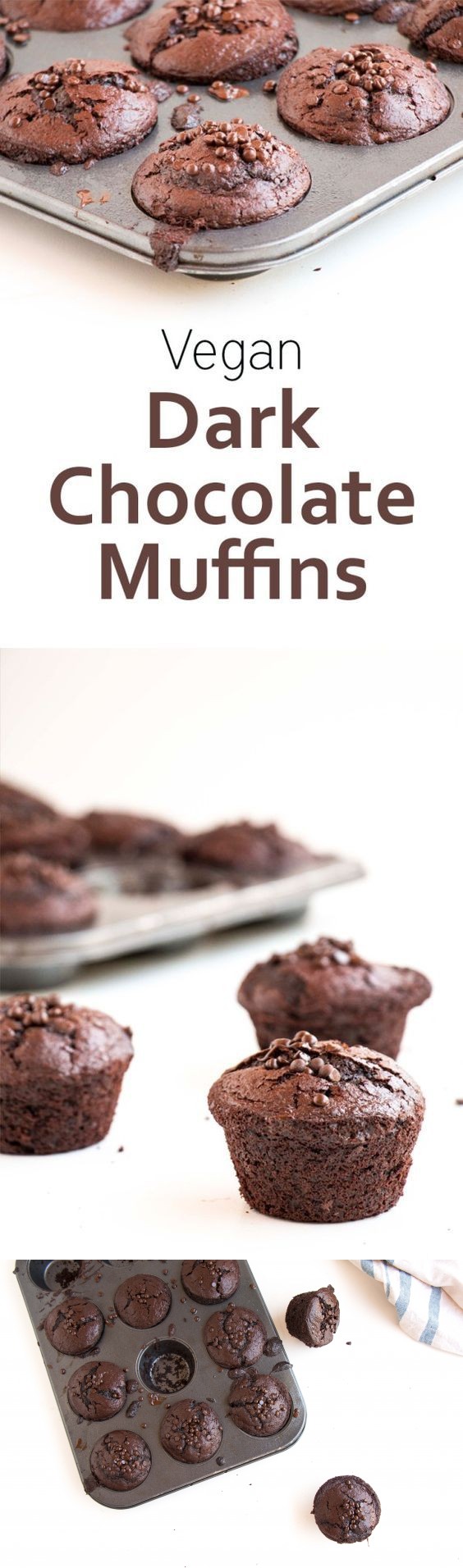 Dark Chocolate Vegan Muffins