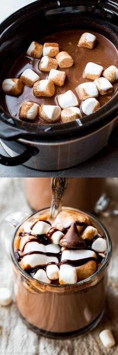 Decadent Slow Cooker Hot Chocolate