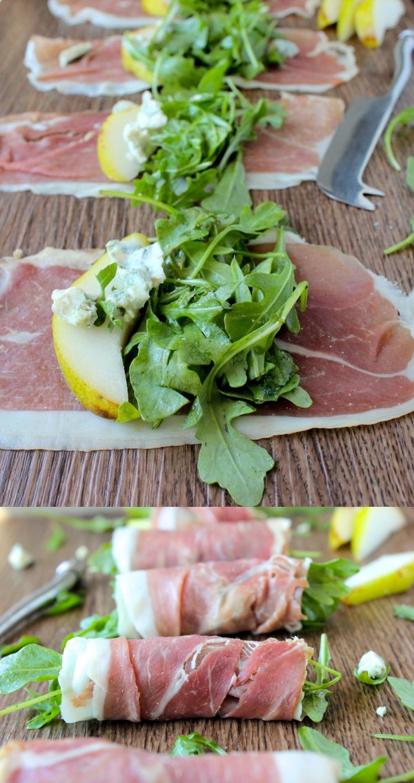 Deliciously Simple Prosciutto Arugula Salad Rolls