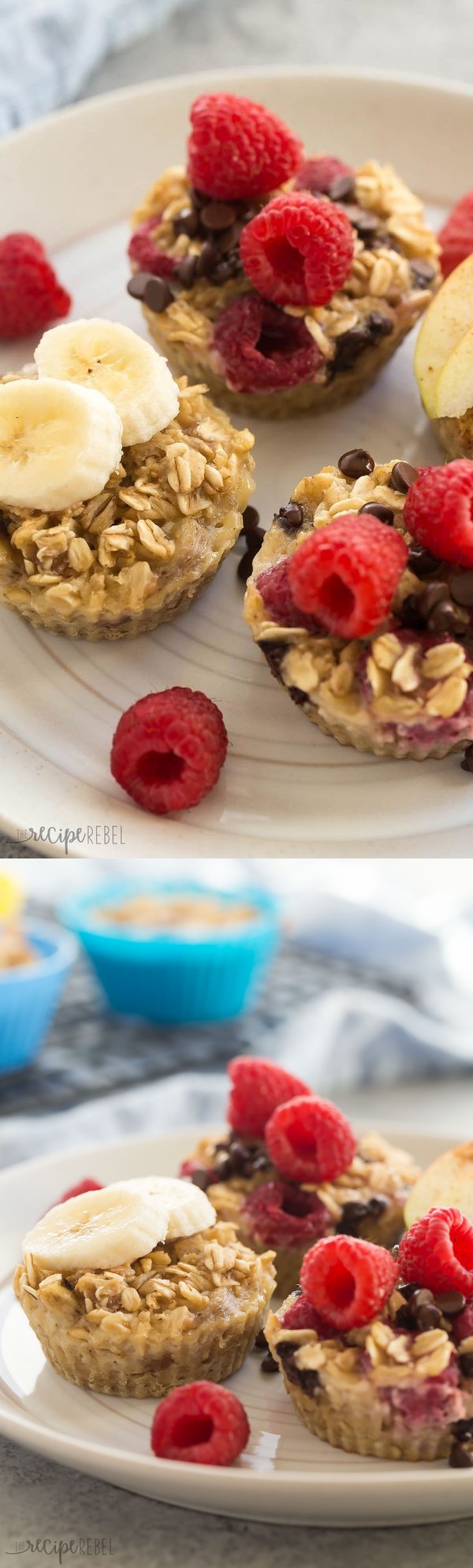 Easy 4 Ingredient Baked Oatmeal Cups