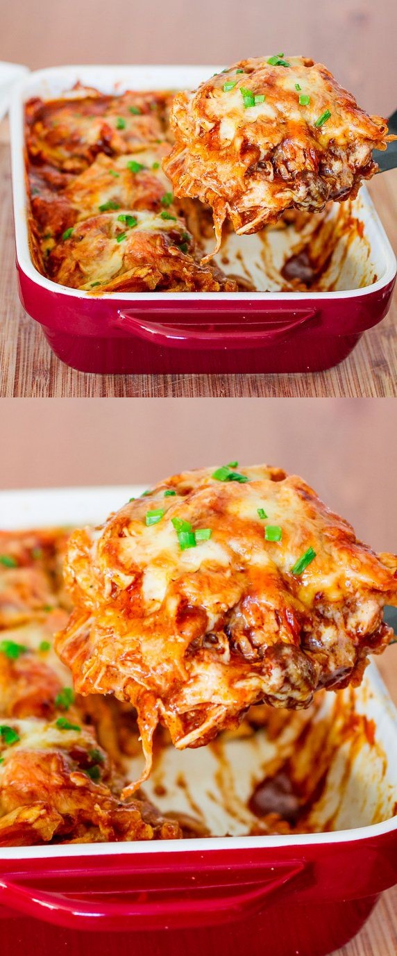 Easy Chicken Enchilada Casserole