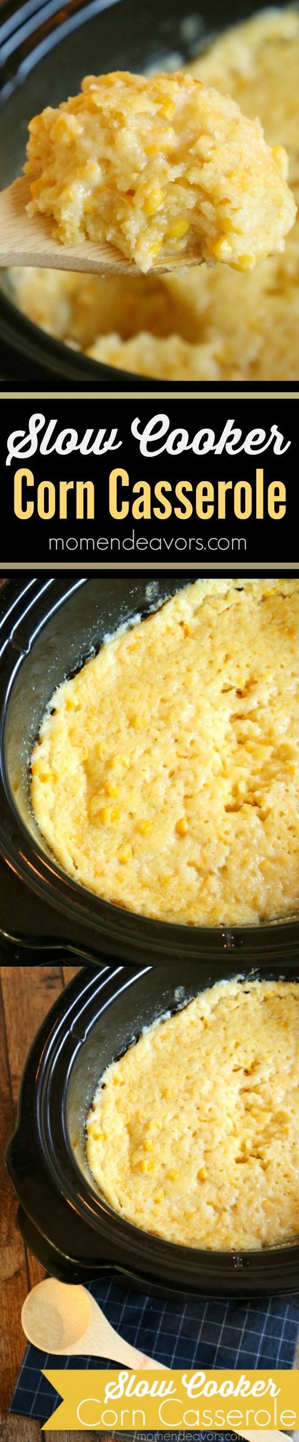 Easy Crock Pot Corn Casserole