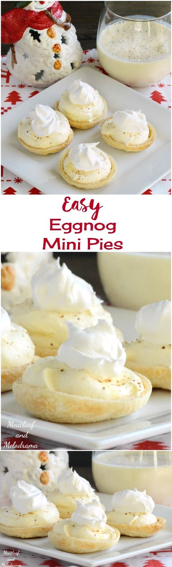 Easy Eggnog Mini Pies