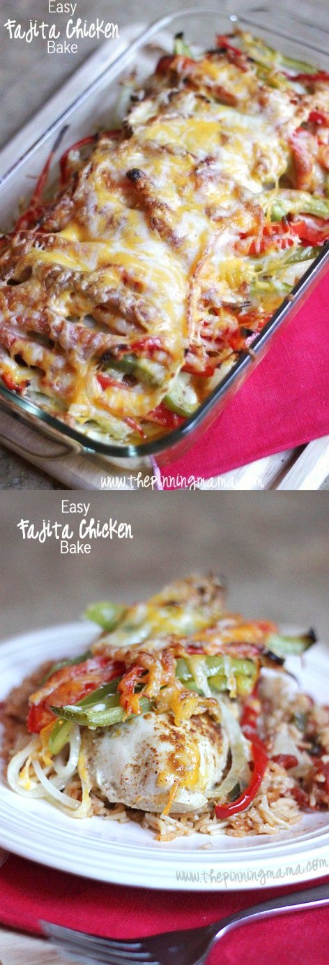 Easy Fajita Chicken Bake