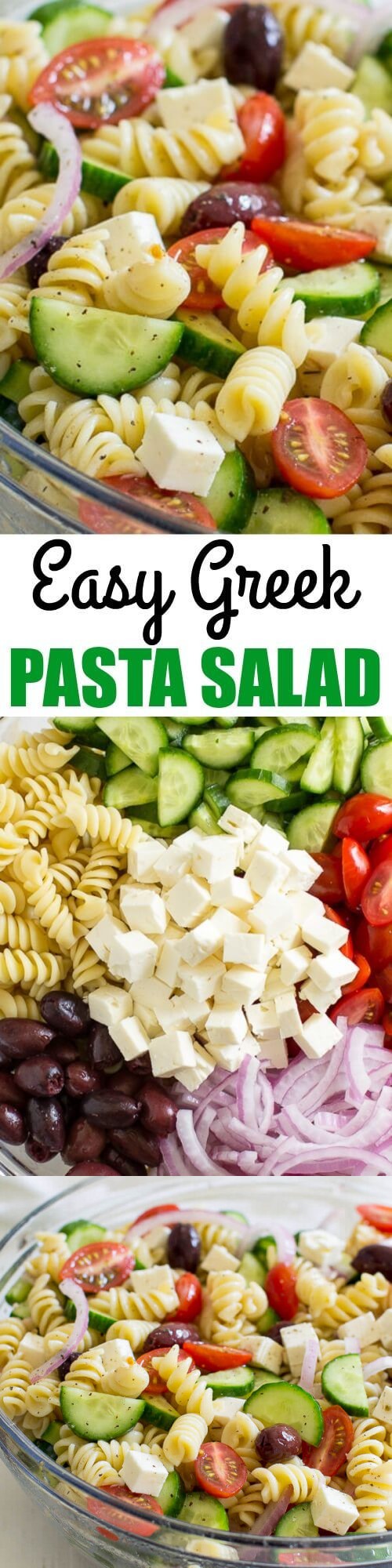 Easy Greek Pasta Salad