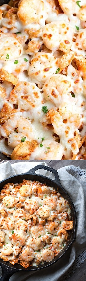 Easy Italian Shrimp Tortellini Bake