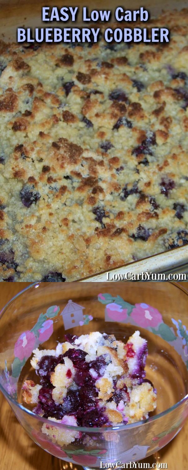 Easy Low Carb Blueberry Cobbler