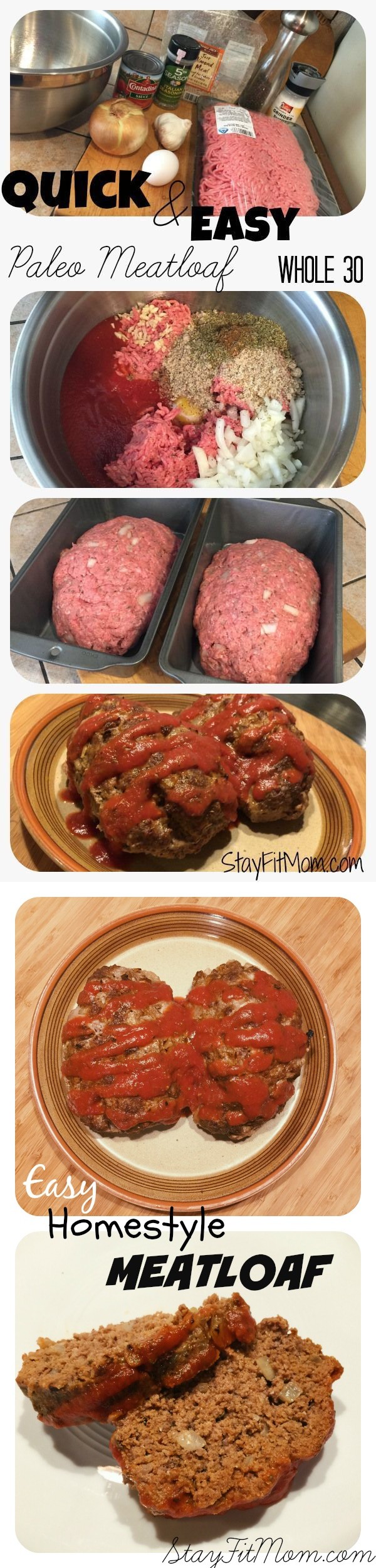 Easy Paleo Homestyle Meatloaf