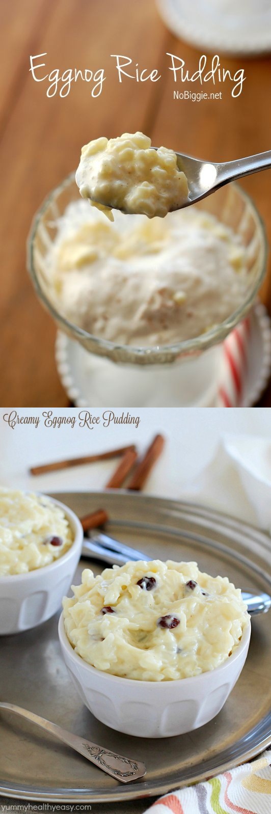 Eggnog Rice Pudding