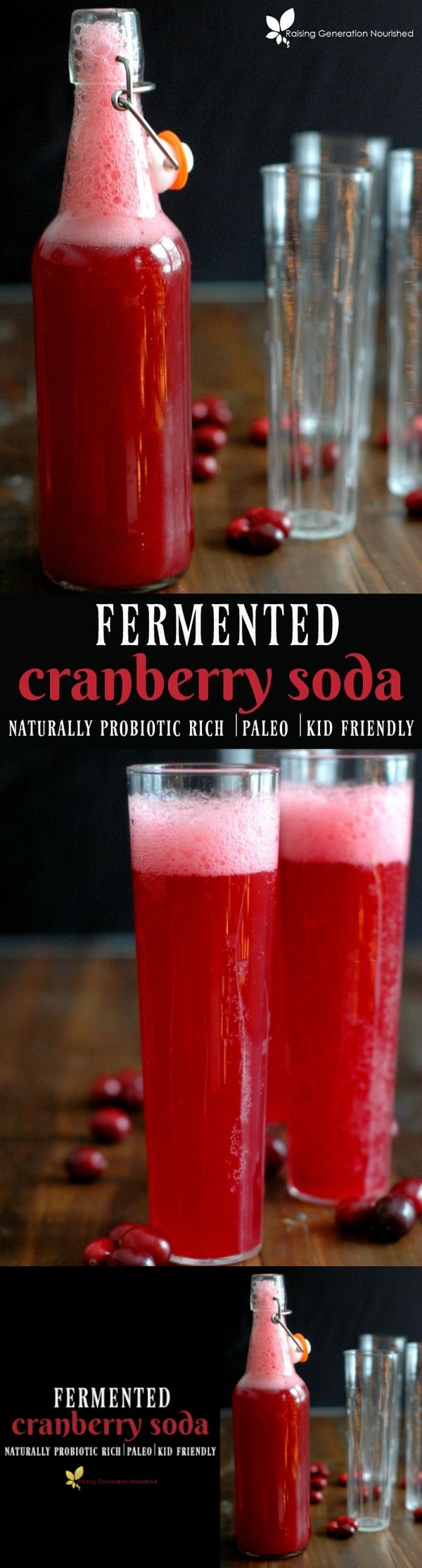 Fermented Cranberry Soda :: A naturally probiotic rich, kid friendly, real food soda