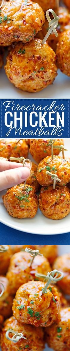 Firecracker Chicken Meatballs