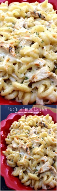 Four Cheese Chicken Pasta Bake