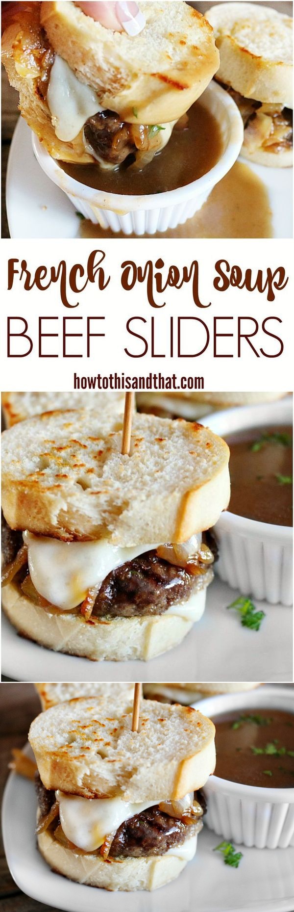 French Onion Soup Beef Sliders