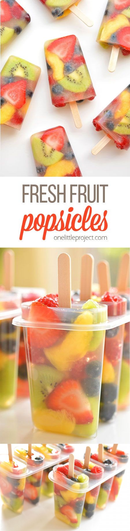 Fresh Fruit Popsicles | Fruit Salad Ice Pops