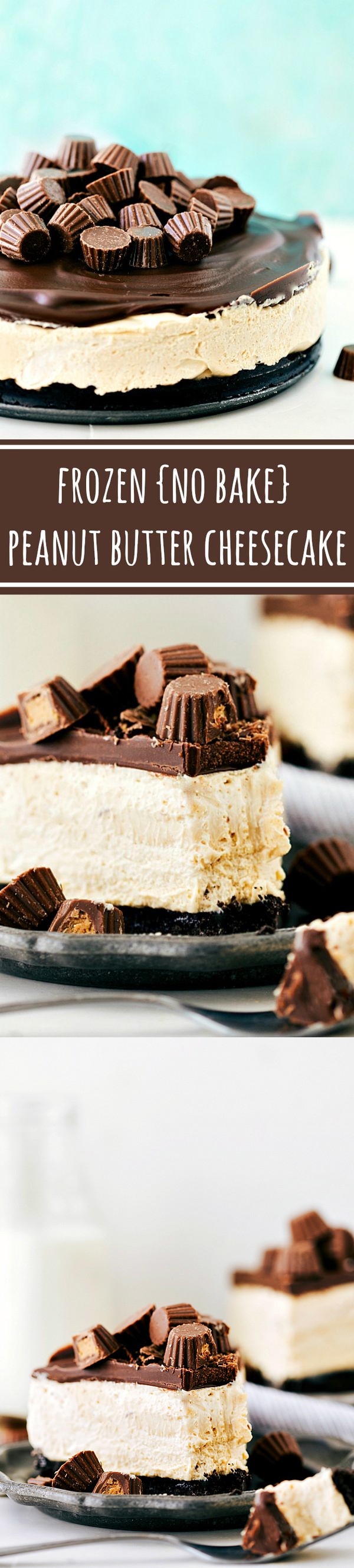 Frozen (No-Bake Peanut Butter Cup Cheesecake