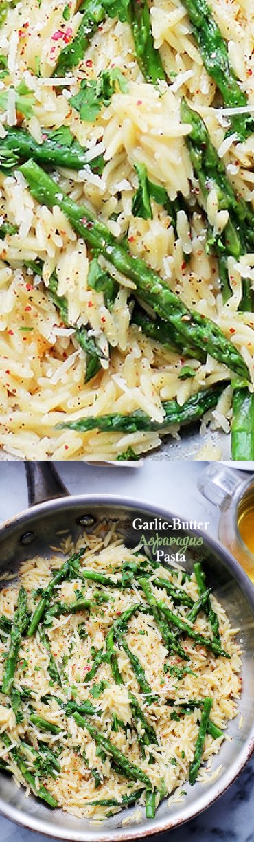 Garlic Butter Asparagus Pasta