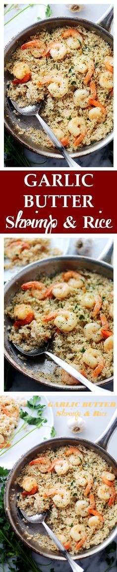 Garlic Butter Shrimp and Rice