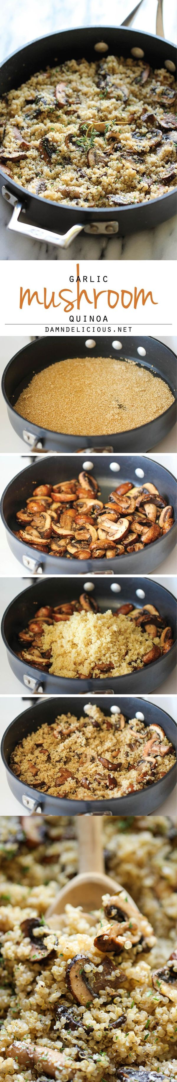 Garlic Mushroom Quinoa