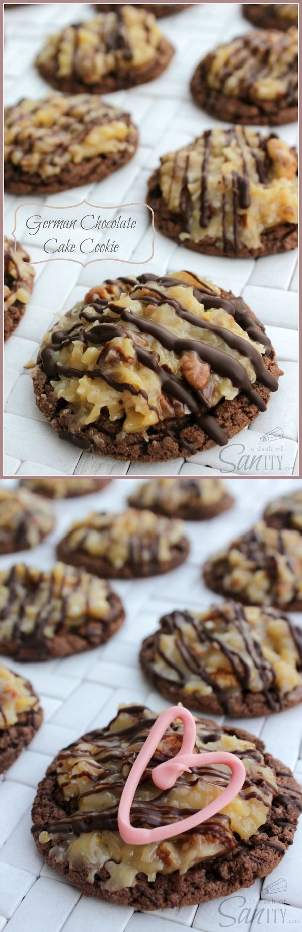 German Chocolate Cake Cookies