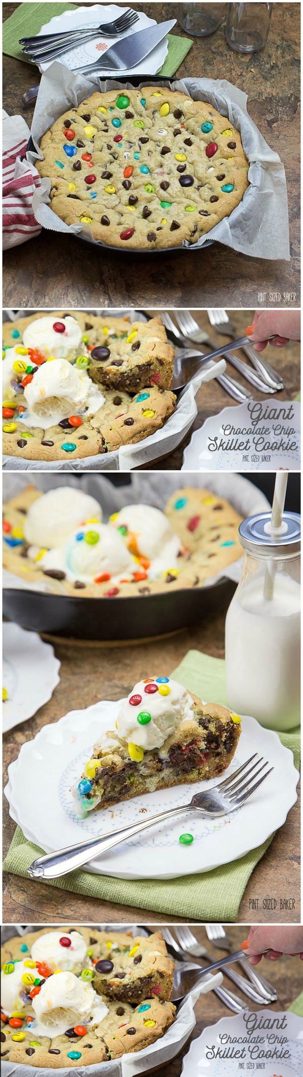 Giant Chocolate Chip Skillet Cookie