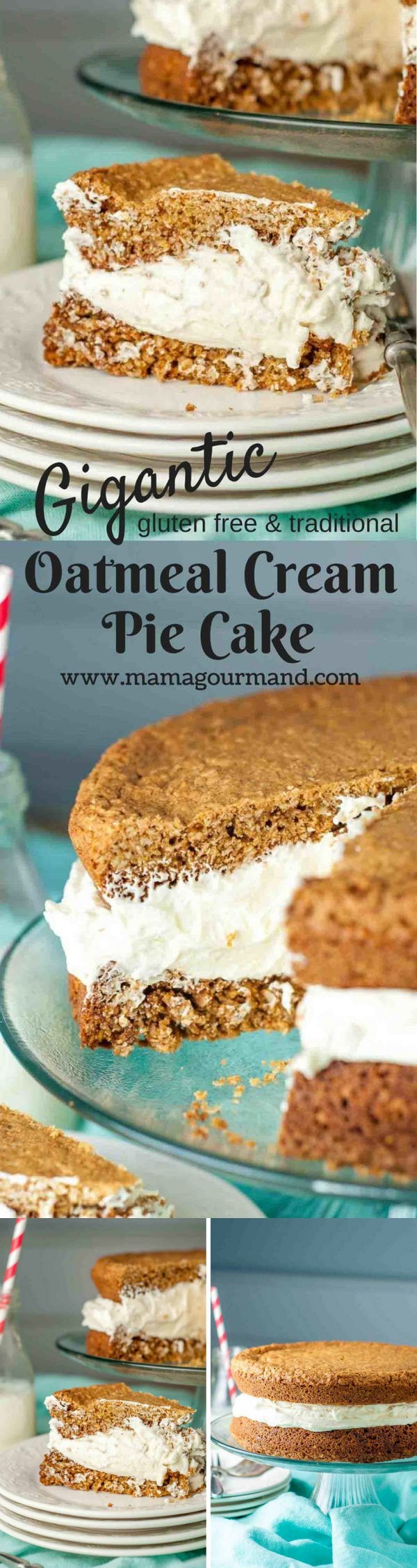 Gigantic Homemade Little Debbie's Oatmeal Cream Pie Cake