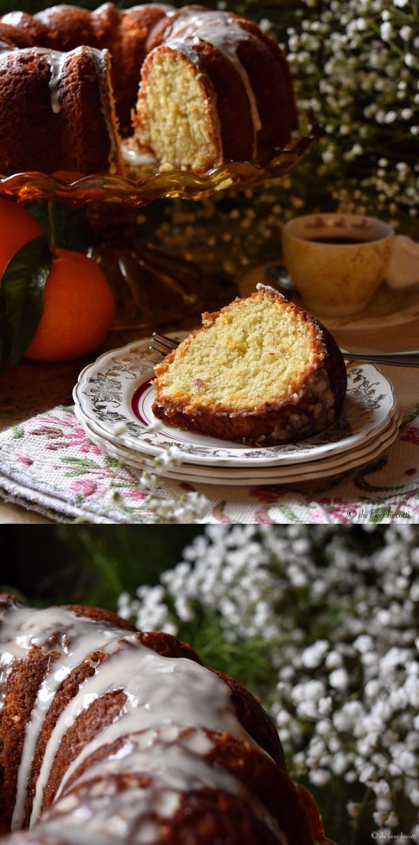 Glazed Orange Almond Bundt Cake