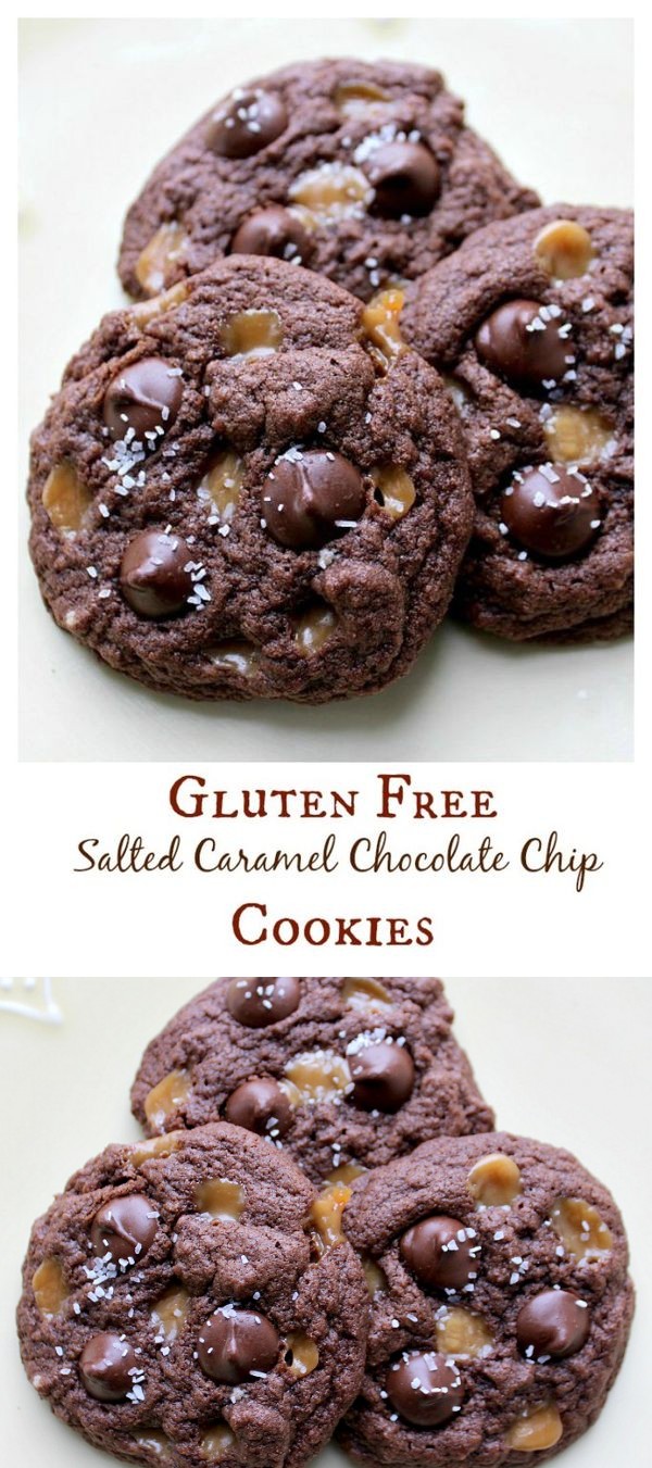 Gluten Free Salted Caramel Chocolate Chip Cookies