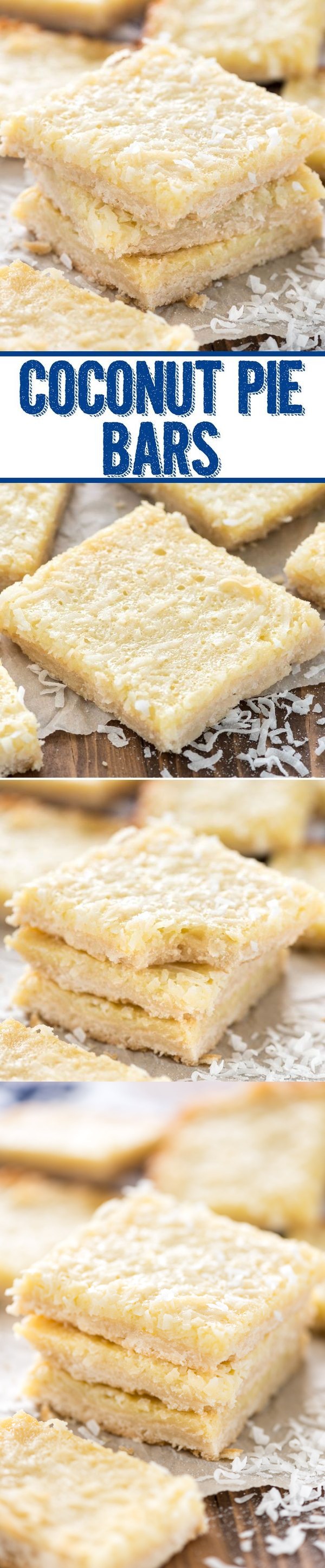 Gooey Coconut Pie Bars