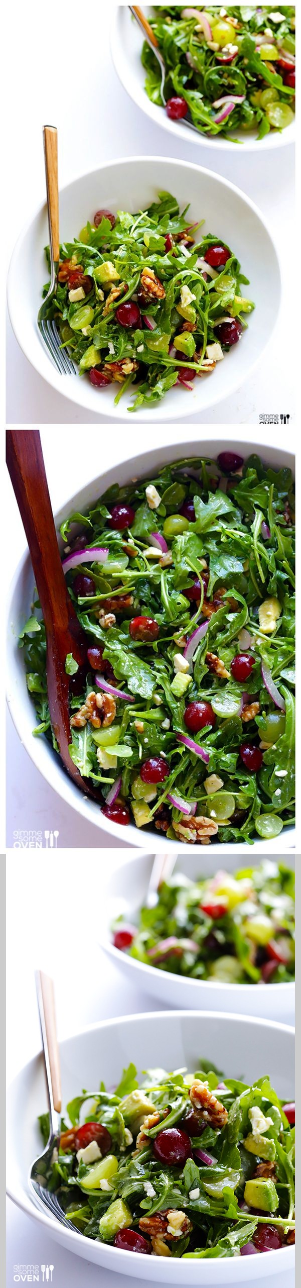 Grape, Avocado and Arugula Salad