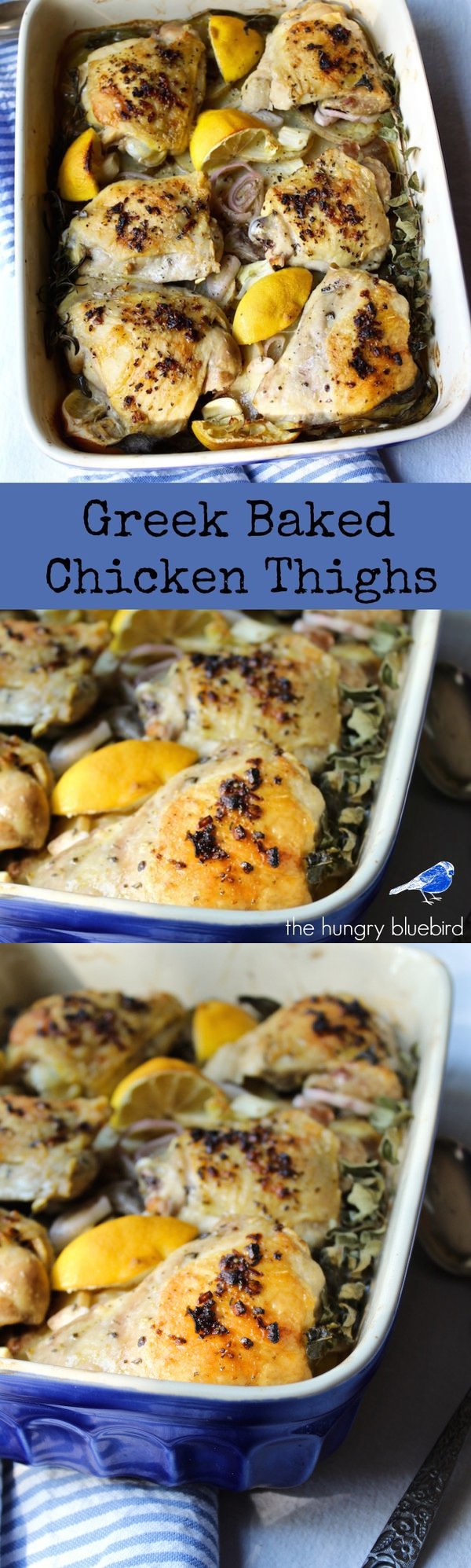 Greek Baked Chicken Thighs